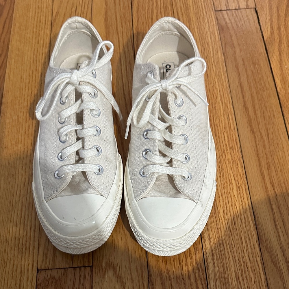 Converse White Canvas Sneakers for Women